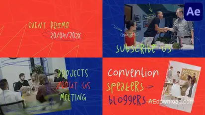 Scribble Event Promo for After Effects Openers template preview