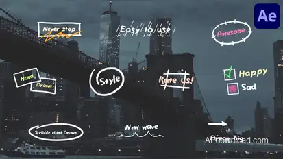 Scribble Hand Drawn Titles for After Effects Titles template preview