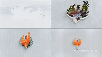 Scribble Paper Turn Photo Logo Logo Stings template preview