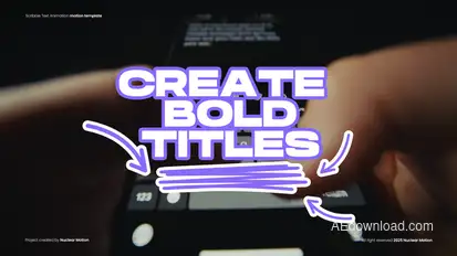 Scribble Text Animation Titles template preview