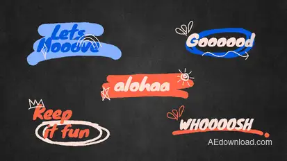Scribble Title Animation Titles template preview