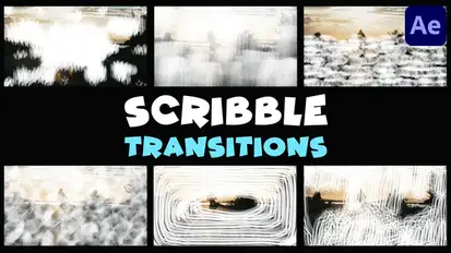 Scribble Transitions | After Effects Elements template preview
