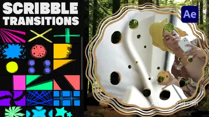 Scribble Transitions for After Effects Elements template preview