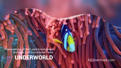 Scuba Diving Promotion Slideshow Video Displays template preview