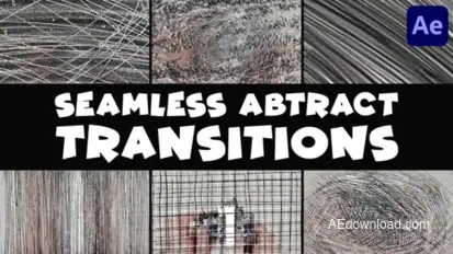 Seamless Abstract Scribble Transitions | After Effects Elements template preview