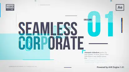 Seamless Corporate Slideshow Video Displays template preview