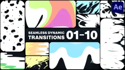 Seamless Dynamic Transitions for After Effects Elements template preview