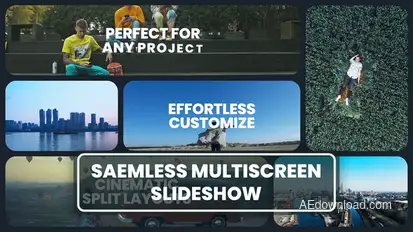Seamless Multiscreen Slideshow Video Displays template preview