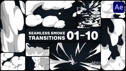 Seamless Smoke Transitions for After Effects Elements template preview