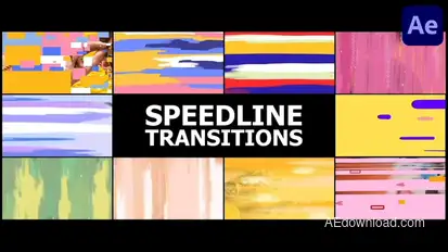 Seamless Speedline Transitions | After Effects Elements template preview
