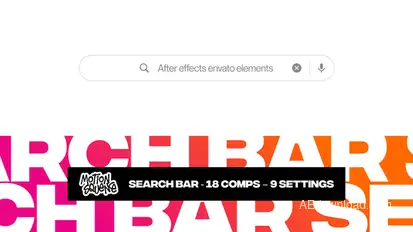 Search Bar Elements template preview