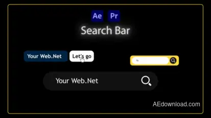 Search bar (Ae + Pre) Elements template preview