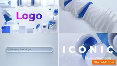 Search Bar Logo Reveal Openers template preview