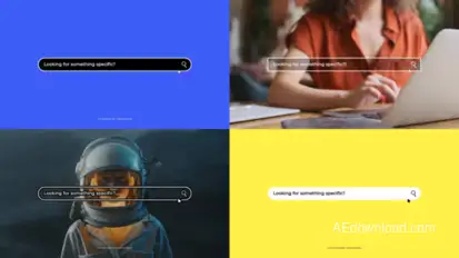 Search Bar Logo Reveal Logo Stings template preview