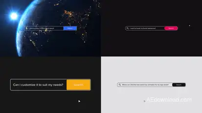 Search Bar Logo Reveal broadcast-packages template preview