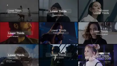 Search Lower Thirds | After Effects Titles template preview