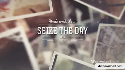 Seize the Day - Create a Romantic Movie with Your Photos Video Displays template preview