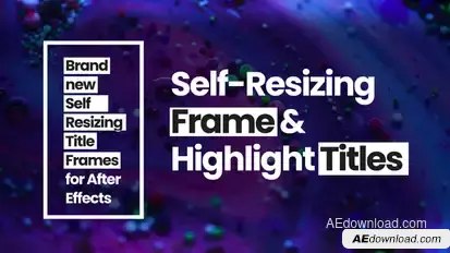 Self-Resizing Frame & Highlight Titles Titles template preview