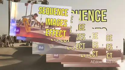 Sequence Images Effect for AE broadcast-packages template preview