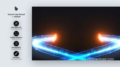 Serpent Logo Reveal Logo Stings template preview