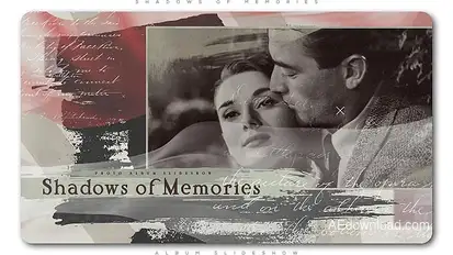 Shadows of Memories Album Slideshow Openers template preview