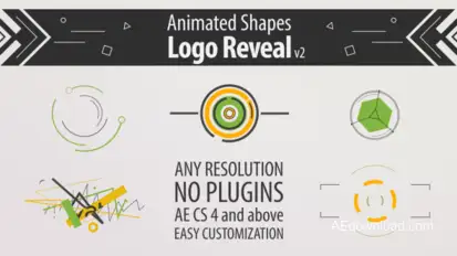 Shape Animation Logo Reveal v2 Logo Stings template preview