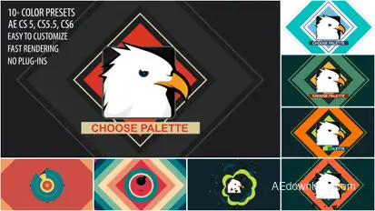 Shape Bomb Logo Reveal Logo Stings template preview