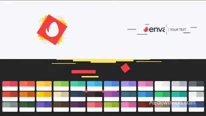 Shape Geometric Logo Intro Logo Stings template preview