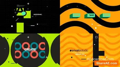 Shape Intro Openers template preview