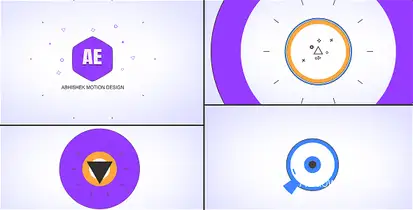 Shape Logo Opener - Hexa Logo Stings template preview