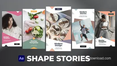 Shape Stories for After Effects Product Promo template preview