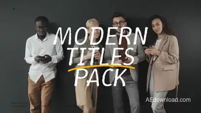 Shape Text Animation | After Effects Titles template preview