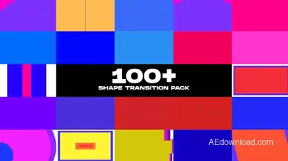 Shape Transitions Pack Elements template preview