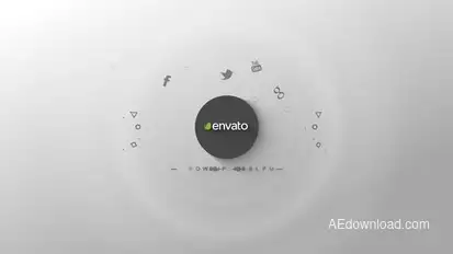 Shapes and Ripple logo Logo Stings template preview