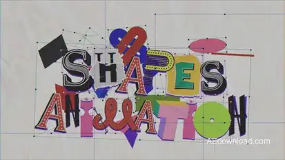 Shapes Animation Elements template preview