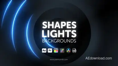 Shapes Lights Backgrounds Elements template preview