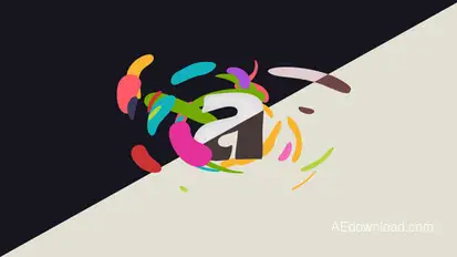 Shapes Move Logo Intro Logo Stings template preview