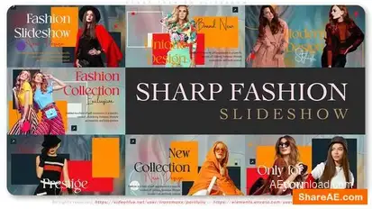 Sharp Fashion Slideshow Openers template preview