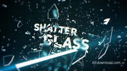 Shatter Glass Trailer Titles template preview