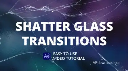 Shatter Glass Transitions for After Effects broadcast-packages template preview