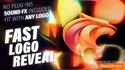 Shattered Fast Logo Logo Stings template preview