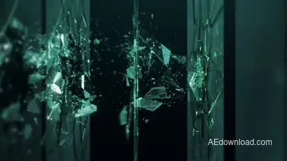 Shattered Glass Logo Ident Logo Stings template preview