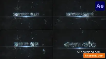 Shattered Opener for After Effects Openers template preview