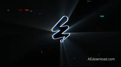 Shine Glitch Logo Reveal Logo Stings template preview