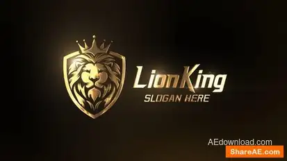 Shine Gold Logo Openers template preview