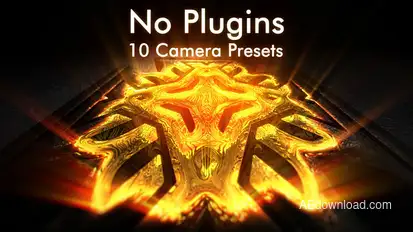 Shining Gold Cinematic Logo and Titles Epic Reveal Logo Stings template preview