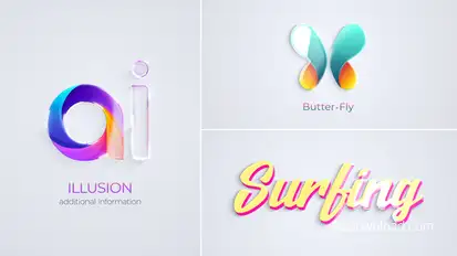 Shiny Logo Reveal Logo Stings template preview