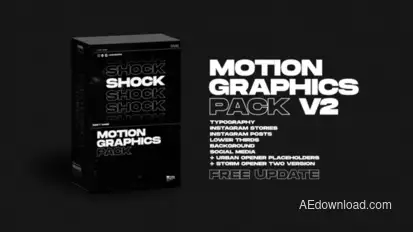 Shock | Motion Graphics Pack Product Promo template preview