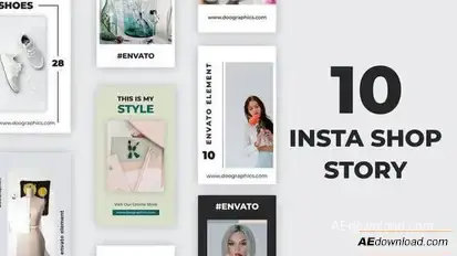 Videohive Shop Instagram Stories Openers template preview
