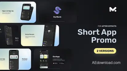 Short App Promo Product Promo template preview